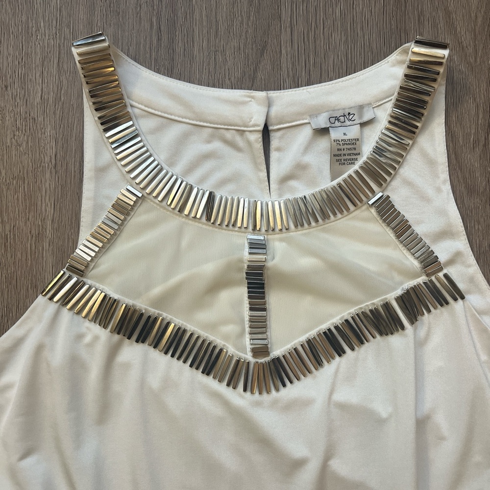Cache Racerback Tank with Metallic Details - Picture 5 of 5